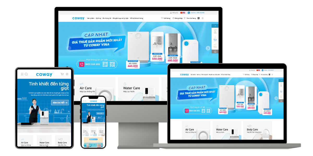 Thiết kế website chuyên nghiệp trọn gói, chuẩn SEO