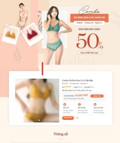 Theme WordPress Landing page bán hàng nội y