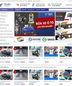 Theme WordPress bán thiết bị rửa xe ô tô
