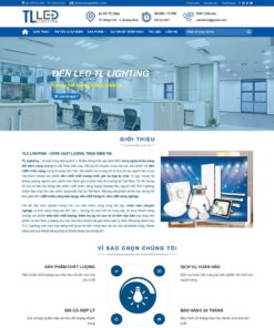 Theme WordPress công ty sản xuất đèn Led