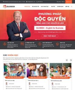 Theme WordPress trung tâm học tiếng anh 02