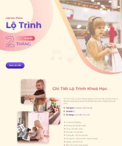 Theme WordPress landing page khóa học đàn Piano
