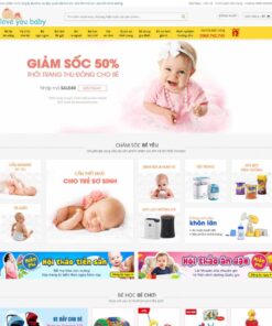 Theme WordPress bán sản phẩm mẹ và bé