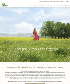 Theme WordPress trang trại bò sữa Organic