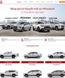 Theme WordPress bán ô tô Misubishi