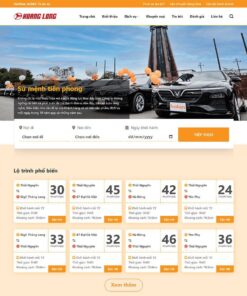 Theme WordPress nhà xe, thuê xe