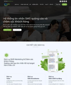 Theme WordPress tổng đài tin nhắn SMS