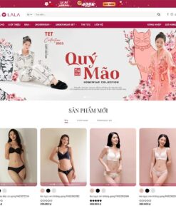 Theme WordPress thời trang nội y 02