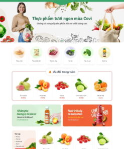 Theme bán hàng thực phẩm Fresh