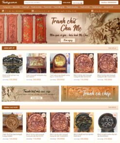 Theme WordPress bán tranh gỗ