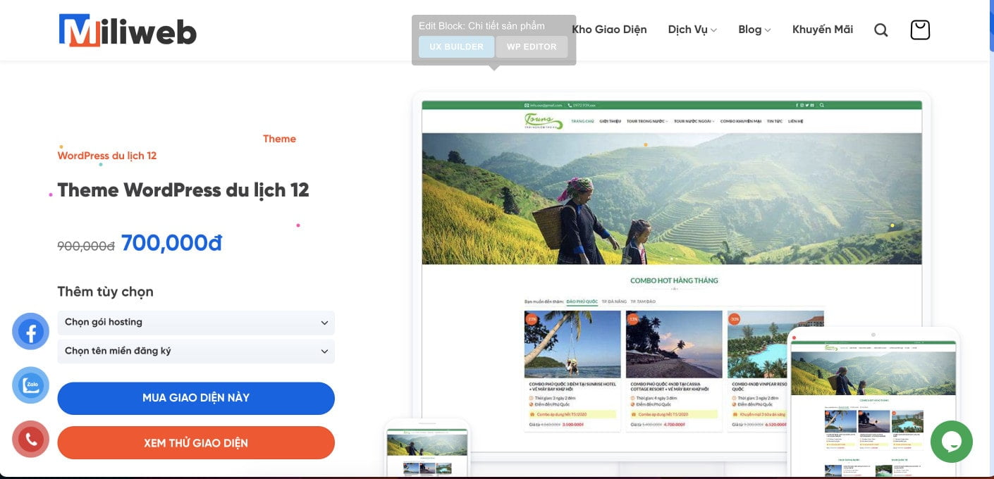 Website du lịch