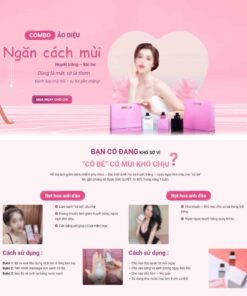 Theme WordPress Landing page nước xịt thơm