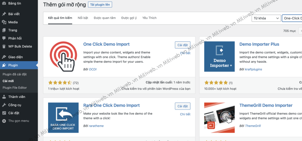 Hướng Dẫn Cài đặt Theme WordPress Giống Theme Demo