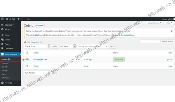 Cách quản lý đơn hàng WooCommerce Orders là gì