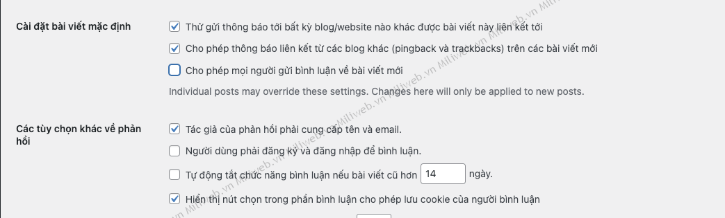 Hướng dẫn tắt comment WordPress ở tất cả bài viết