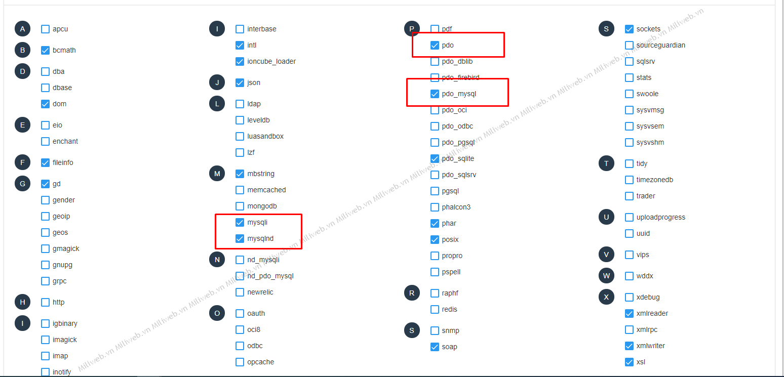 Hướng dẫn sửa lỗi "Your PHP Installation Appears to Be Missing the MySQL Extension Which Is Required by WordPress"