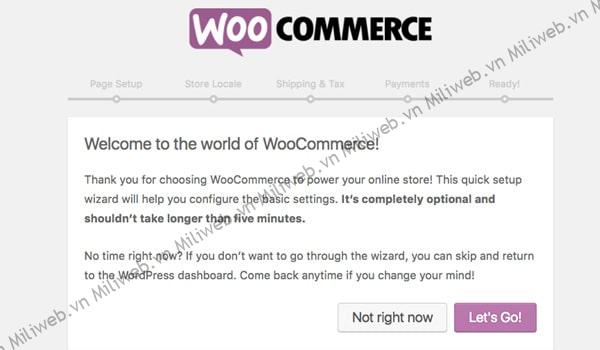 Thông báo chào mừng hiển thị WooCommerce là gì