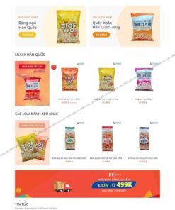 Theme wordpress bán bánh kẹo