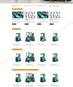 Theme công ty giới thiệu xe nâng Mitsubishi