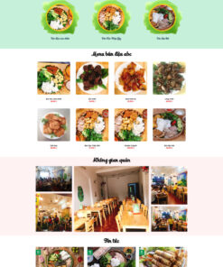 Theme wordpress quán ăn bún đậu mắm tôm