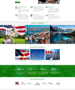 Theme wordpress công ty tư vấn định cư du học