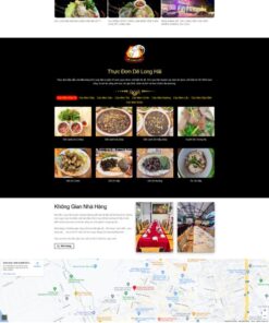 Theme wordpress quán dê long hải giá rẻ
