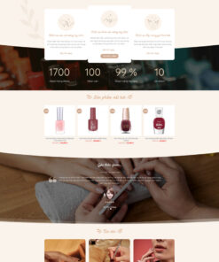 Theme wordpress dịch vụ nail giá rẻ