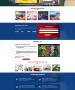 Theme WordPress du học quốc tế