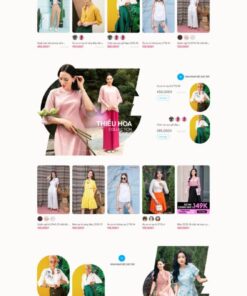 Theme web bán hàng thời trang Gu Mặc