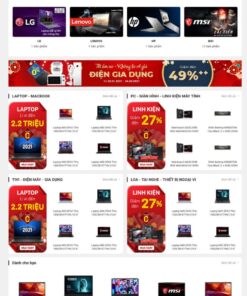 Theme wordpress máy tính 9 giống phongvu.vn