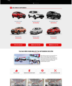 Theme wordpress bán xe mitsubishi 1