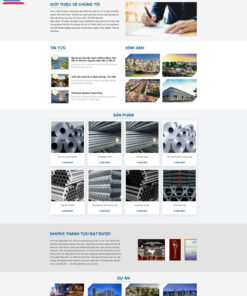 Theme wordpress giới thiệu công ty thép ,vlxd