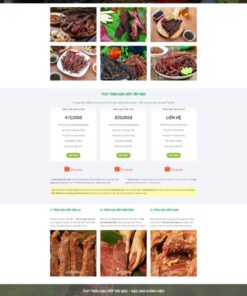 Theme wordpress bán thịt trâu gác bếp giá rẻ