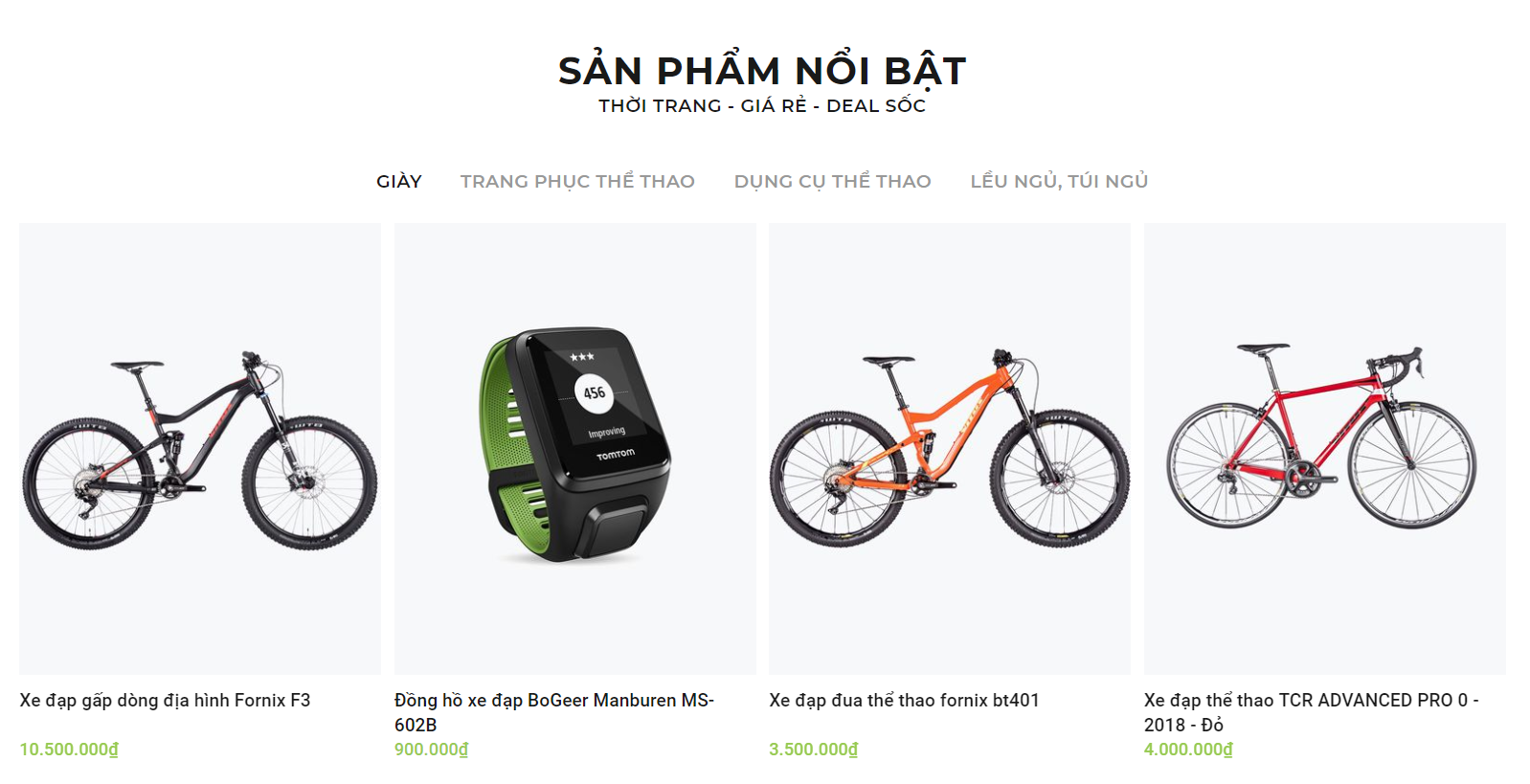 ajaxtab Tab sản phẩm