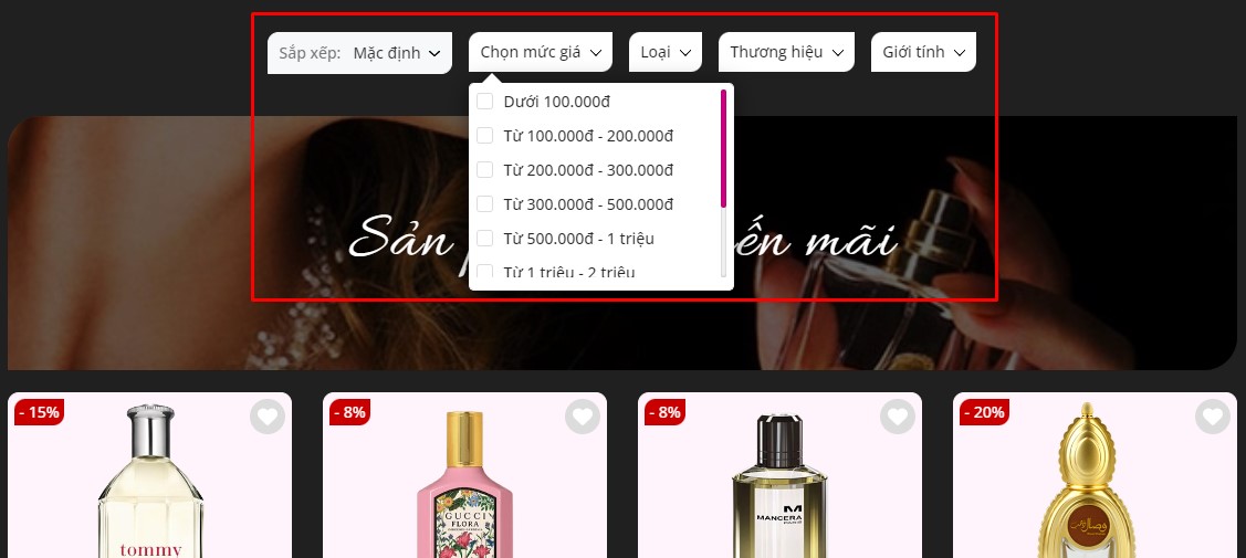 bolocview Bộ lọc