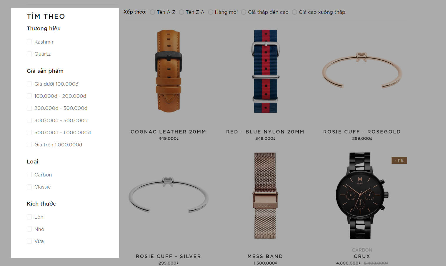 evo-filter Evo Watch Lọc