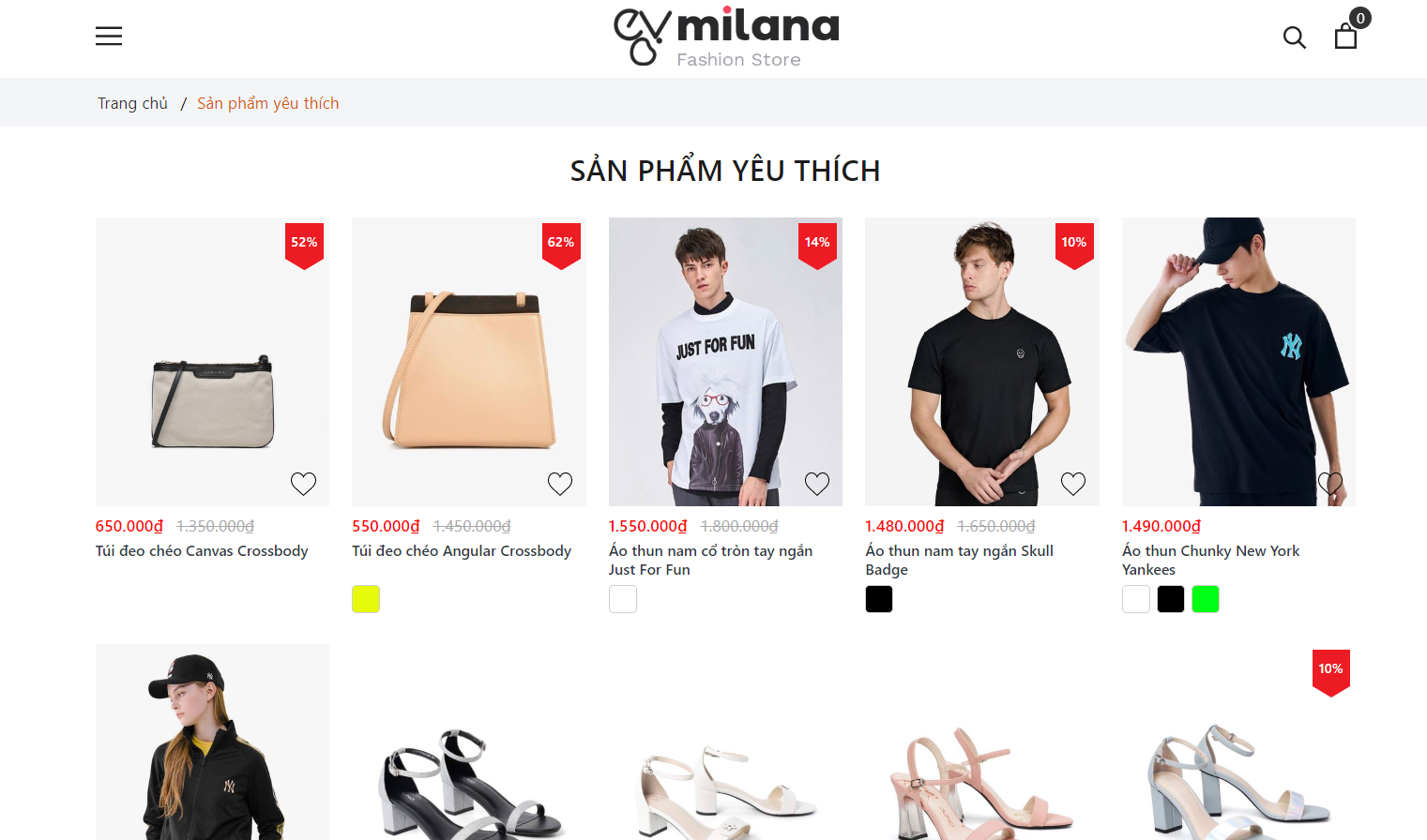evo-milana-yeu-thich Evo Milana Sản phẩm yêu thích