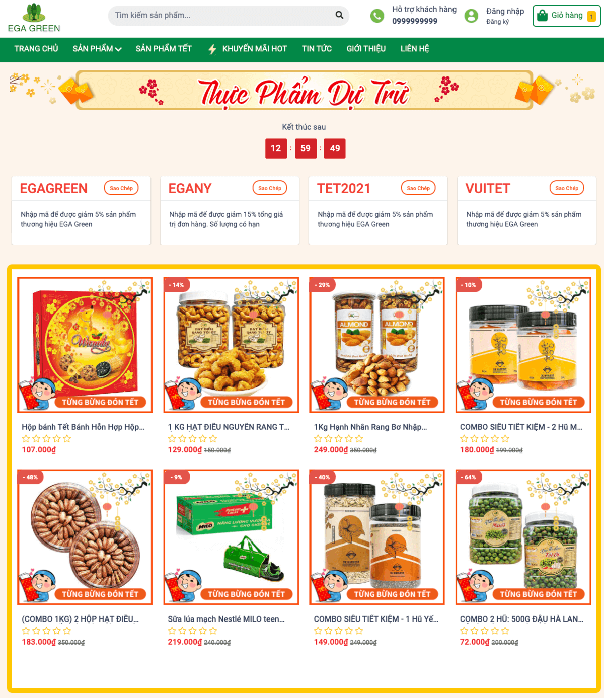 gioi-thieu-trang-voucher-doc-dao-ega-green Bản nâng cấp hoàn hảo của trang Collection