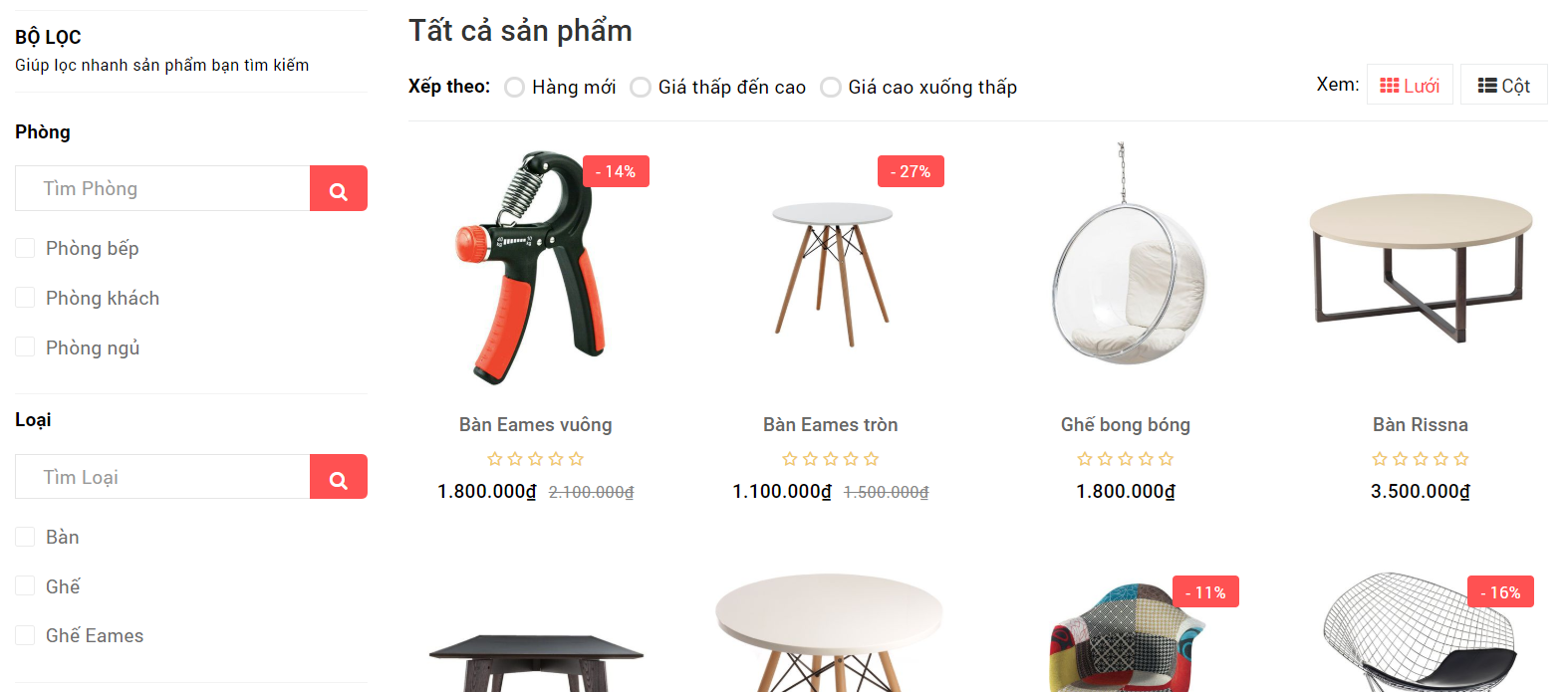 loc-1 Lọc sản phẩm