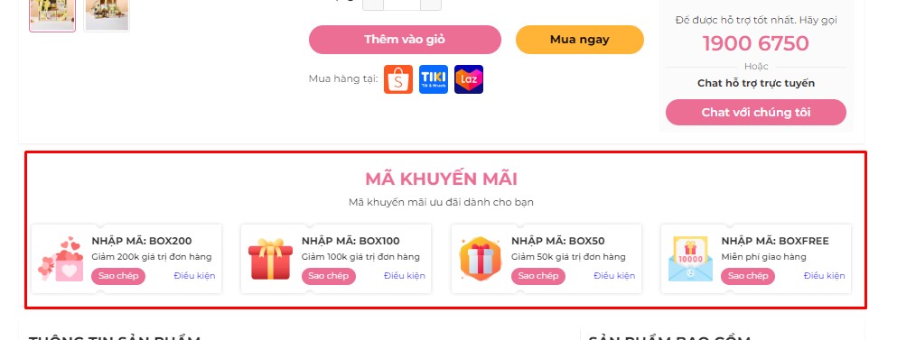 makhuyenmai Mã khuyến mãi