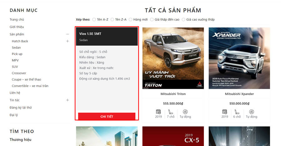 san-pham-1 Evo Car thông tin sản phẩm