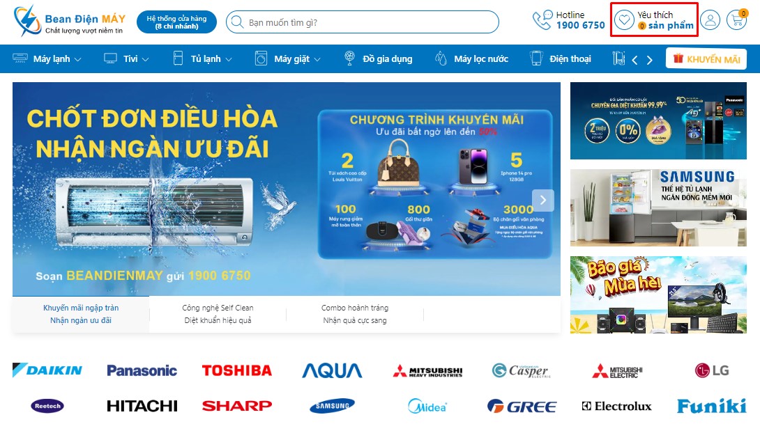 spyt-index Sản phẩm yêu thích